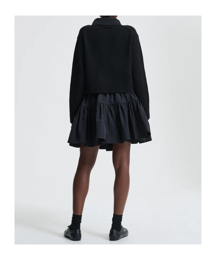 Cecilie Bahnsen Long Sleeve Cardigan In Black
