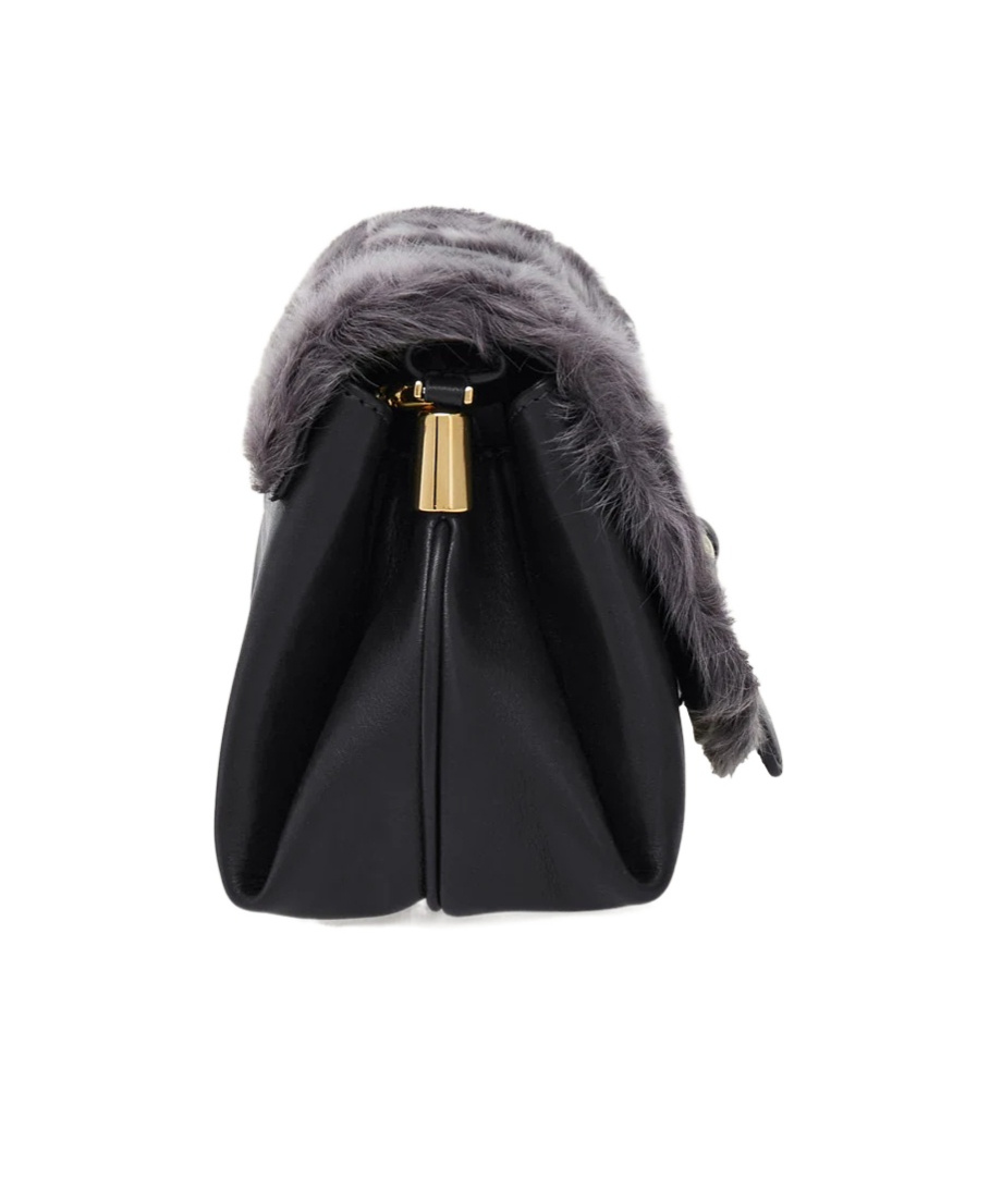 Ferragamo Front Flap Handbag (xs) In Gray