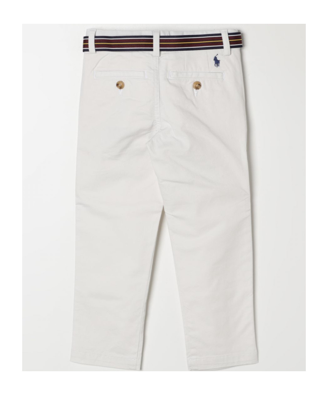 POLO RALPH LAUREN POLO RALPH LAUREN KIDS POLO PONY EMBROIDERED BELTED TROUSERS