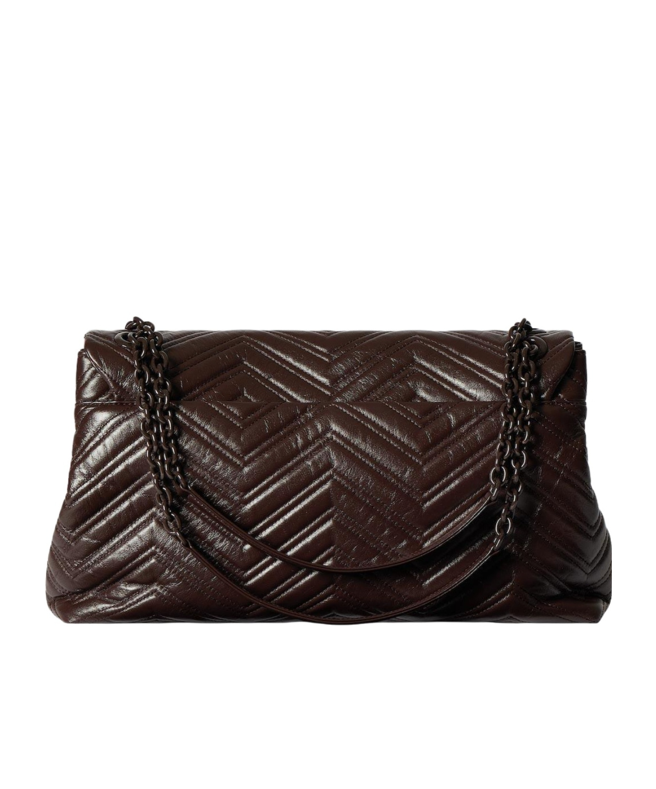 Gucci Gg Marmont Large Shoulder Bag In Brown