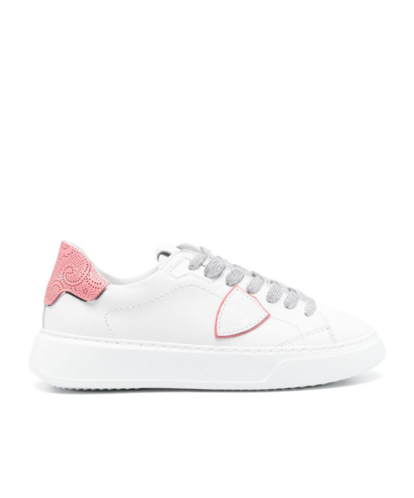 Shop Philippe Model Temple Low-top Sneakers In White