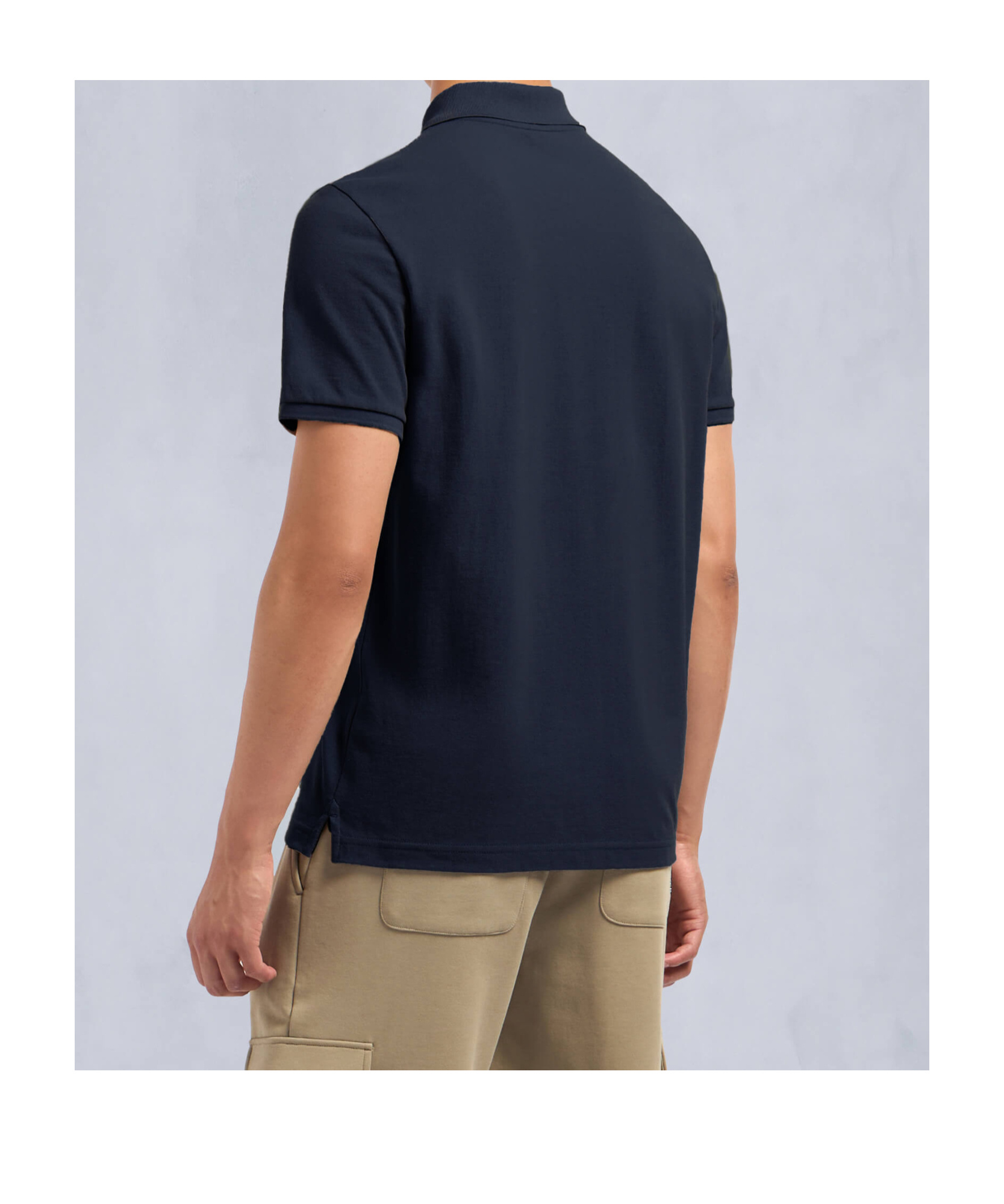 Moose Knuckles Everett Mens Polo Shirt In Blue