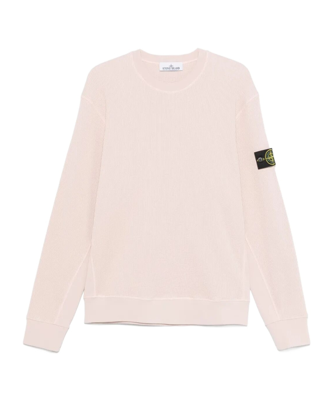 Stone Island Garment Dyed Crewneck In Pink