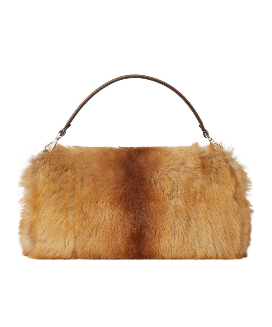 Fendi Flap Shoulder Bag In Brown