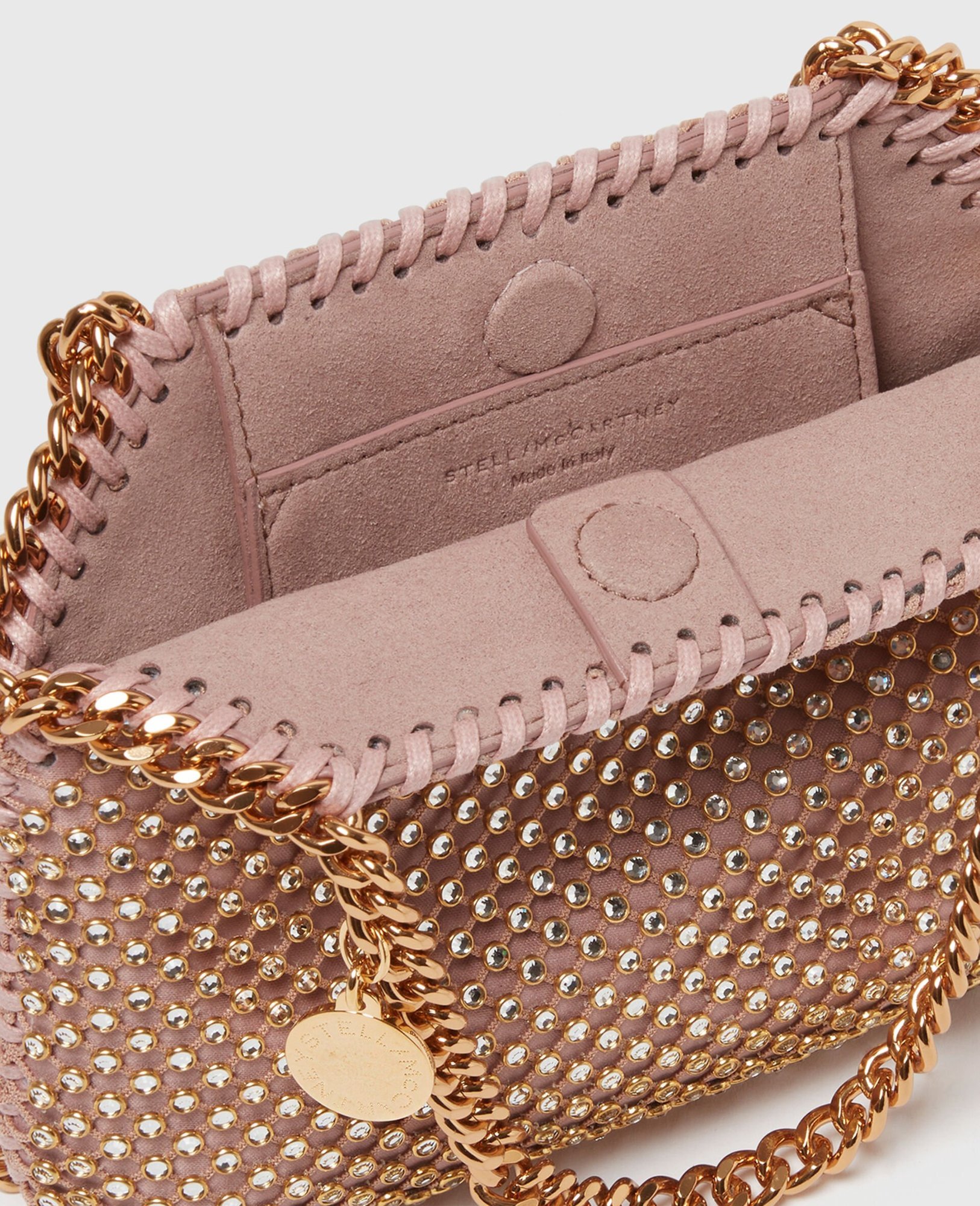 Stella Mccartney Falabella Lead-free Crystal Mesh Mini Shoulder Bag