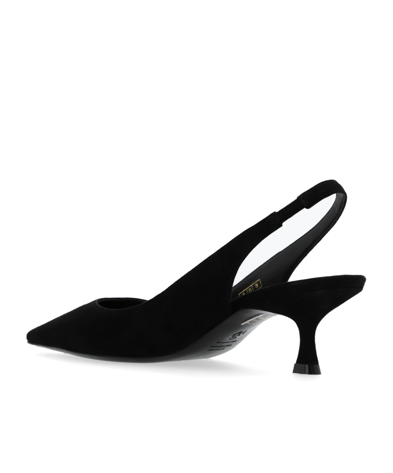 Stuart Weitzman Slingback Pointed-toe Pumps In Black