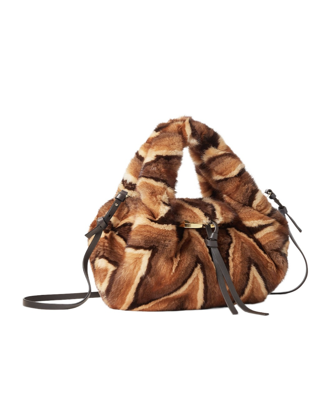 Fendi Spy Small Shoulder Bag In Brown