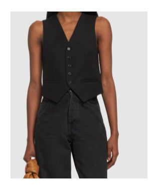 THE FRANKIE SHOP GELSO LYOCELL BLEND WAISTCOAT