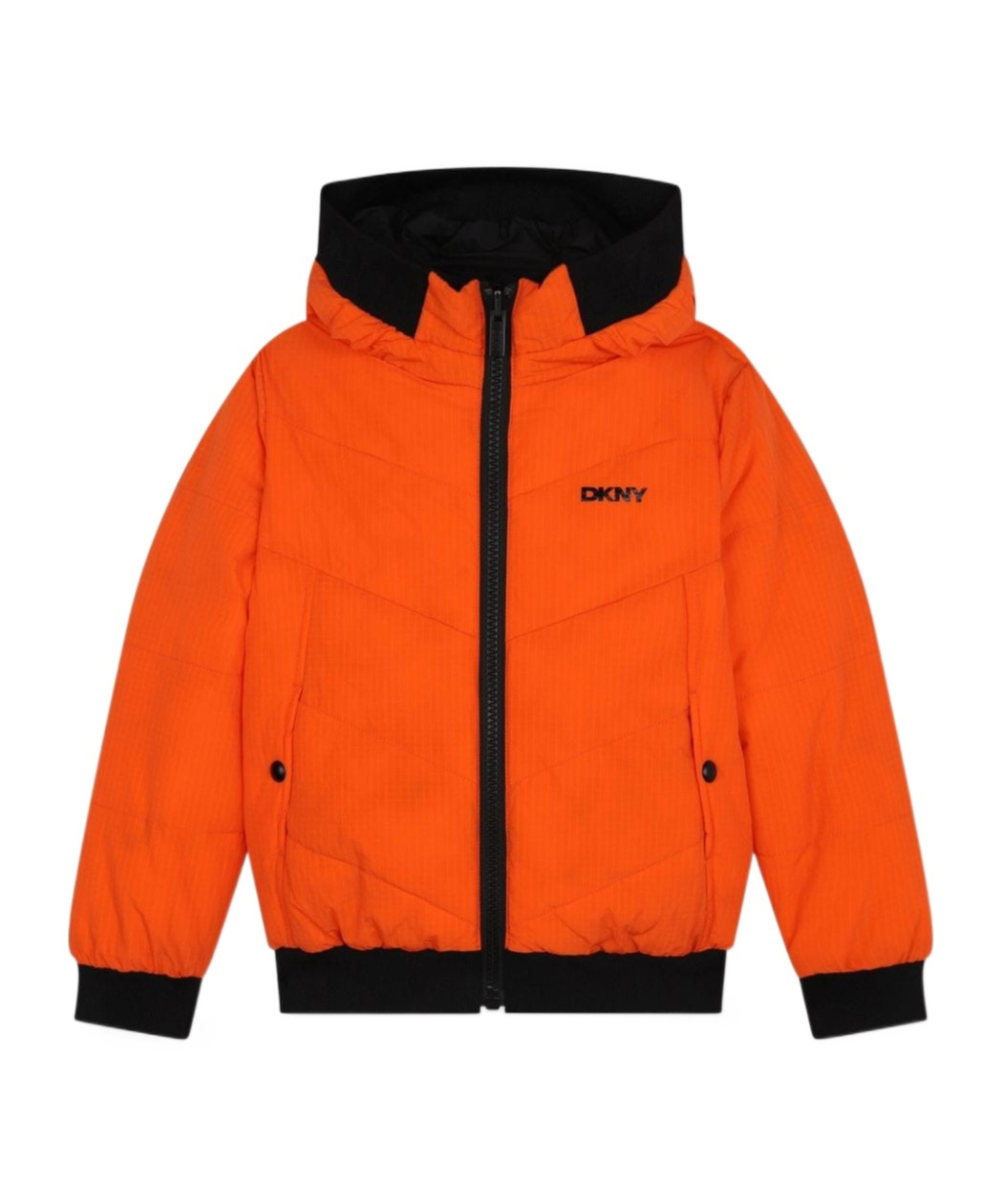 Dkny Reversible Puffer Jacket In Red