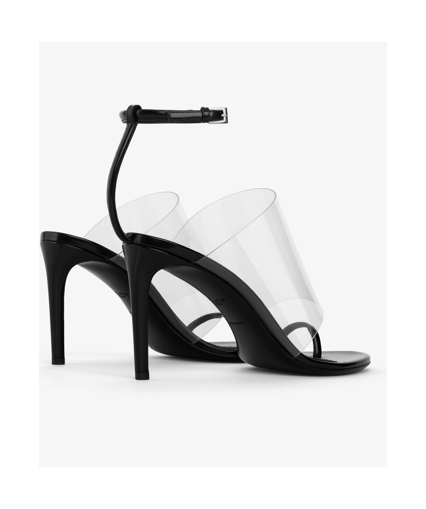 Shop Alaïa 100mm Asymmetric Mules In White