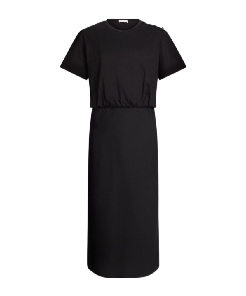 Liu •jo Button-fastening Dress In Black