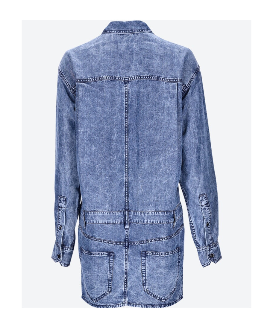 Isabel Marant Étoile Palvina Denim-effect Shirtdress In Blue