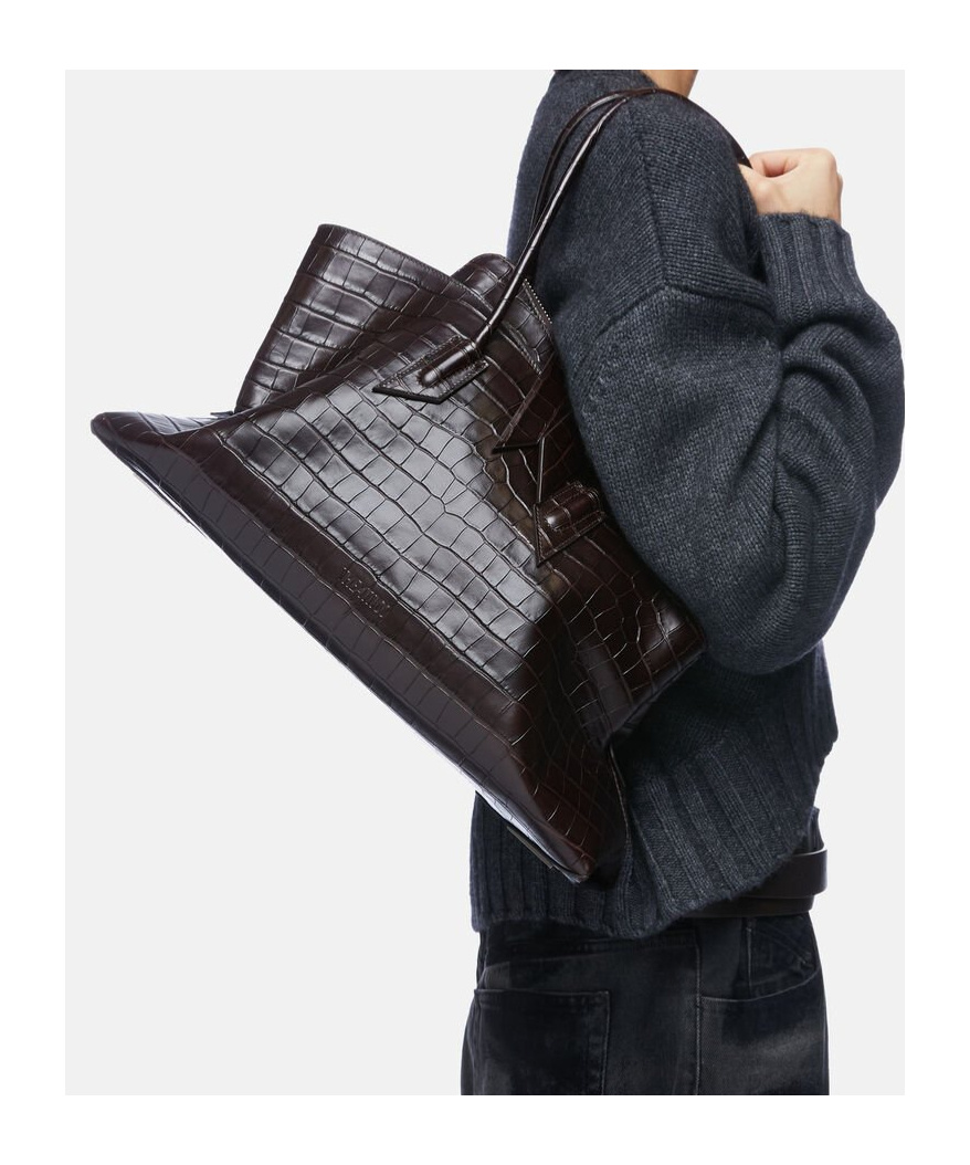 Attico The La Passeggiata Medium Tote Bag In Black