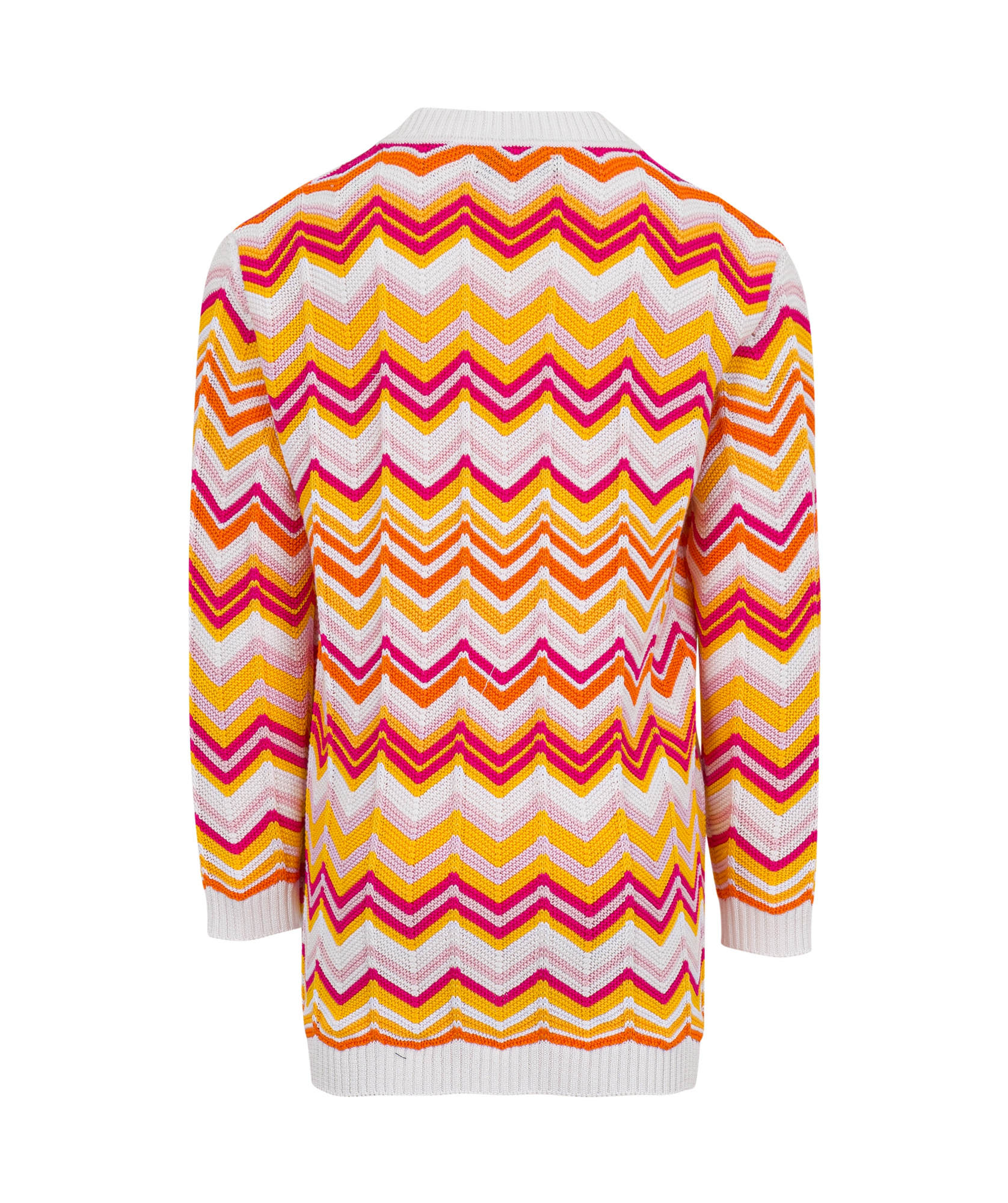 Missoni Long-sleeved Knitted Cardigan In Multicolor