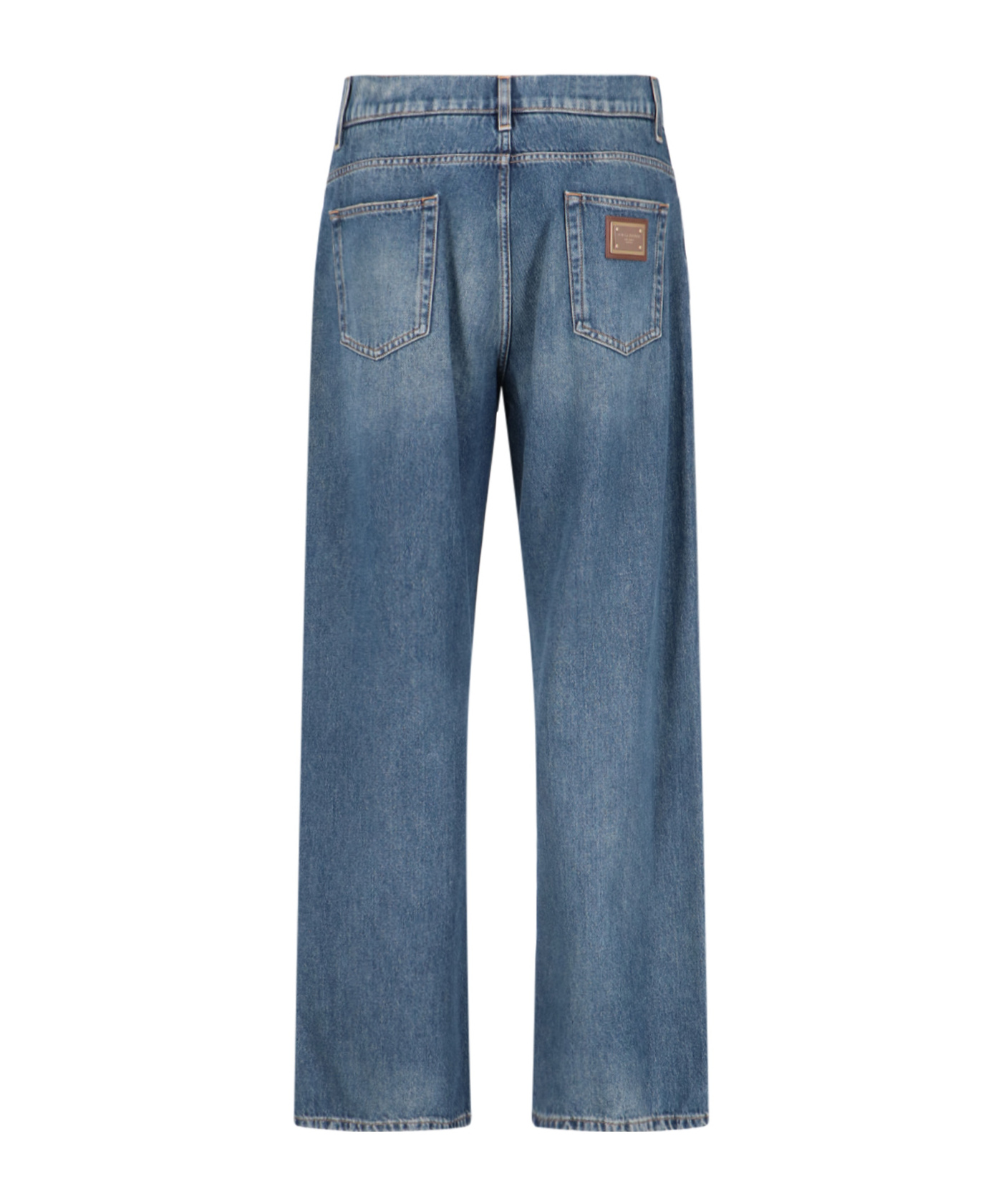 DOLCE & GABBANA DOLCE  GABBANA LOGO PLAQUE STRAIGHT LEG JEANS