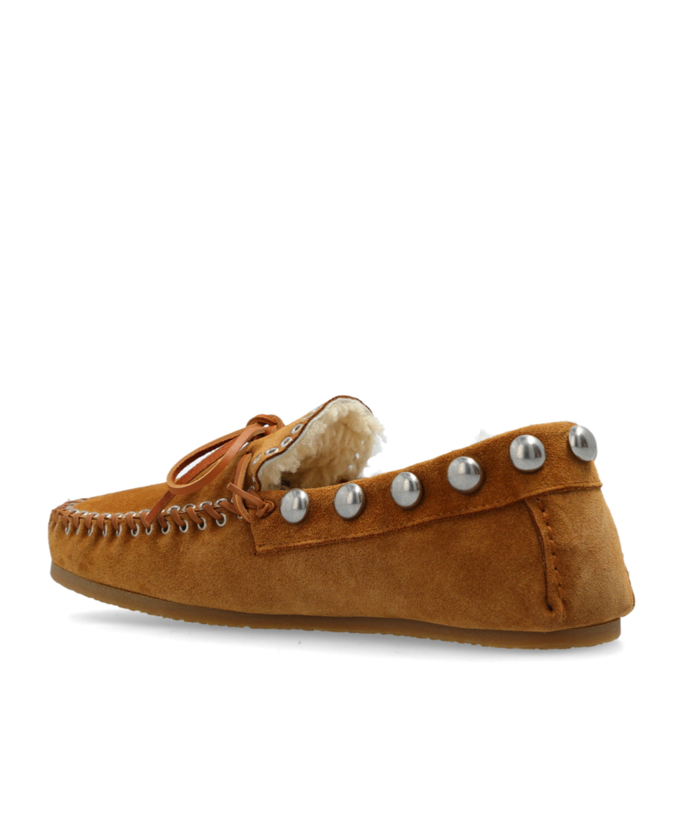 Isabel Marant Fitza Shearling Suede Loafers In Brown