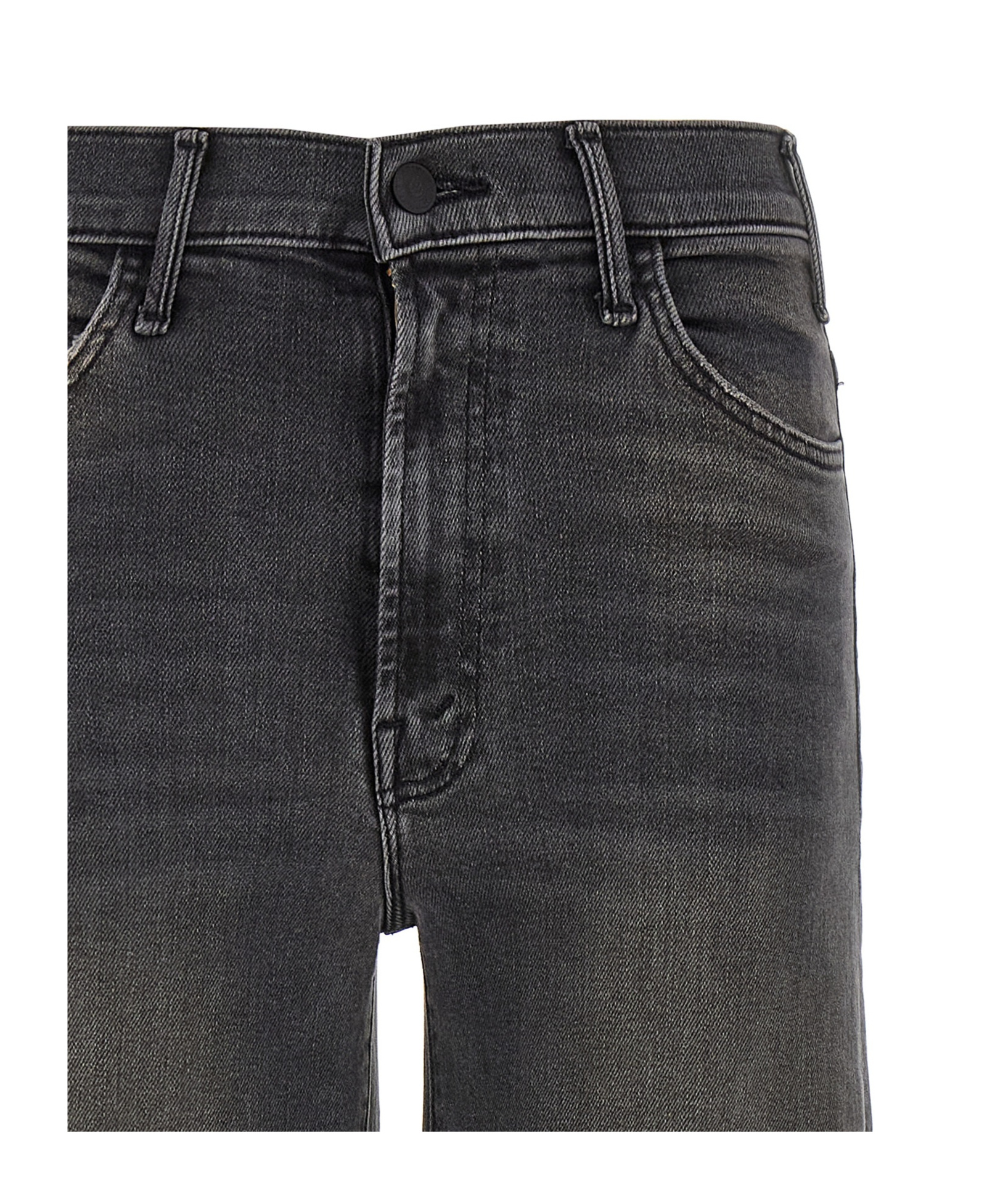 Mother The Patch Pocket Twister Sneak Up In Smoke Straight Jean In Gray