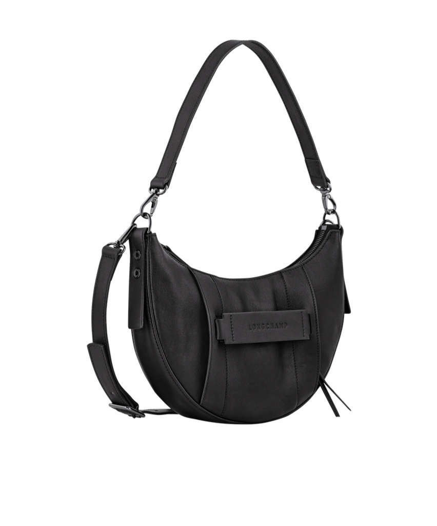 Longchamp Small  3d Cross Body Bag In Black