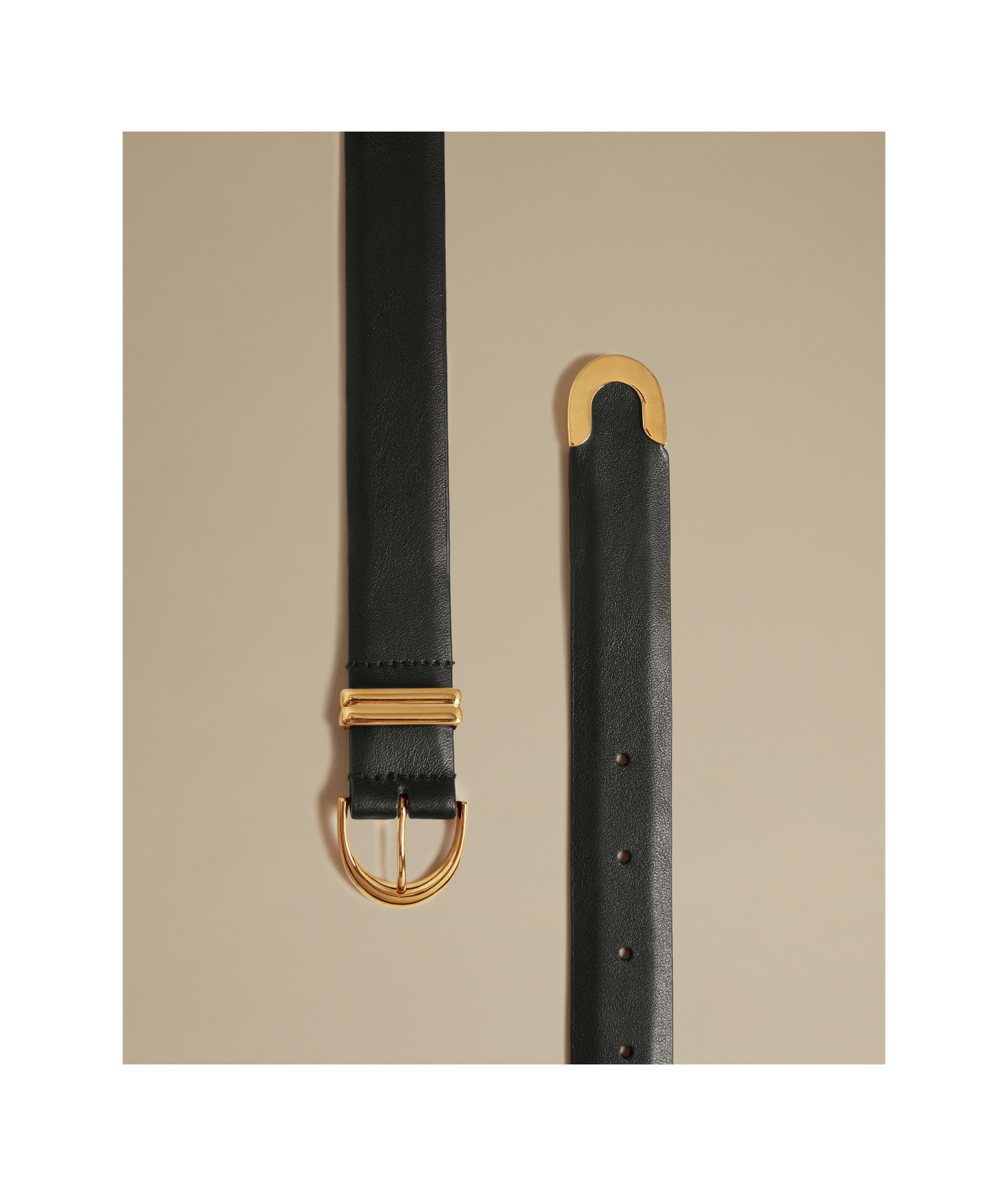 Khaite Buckle Belt In Black