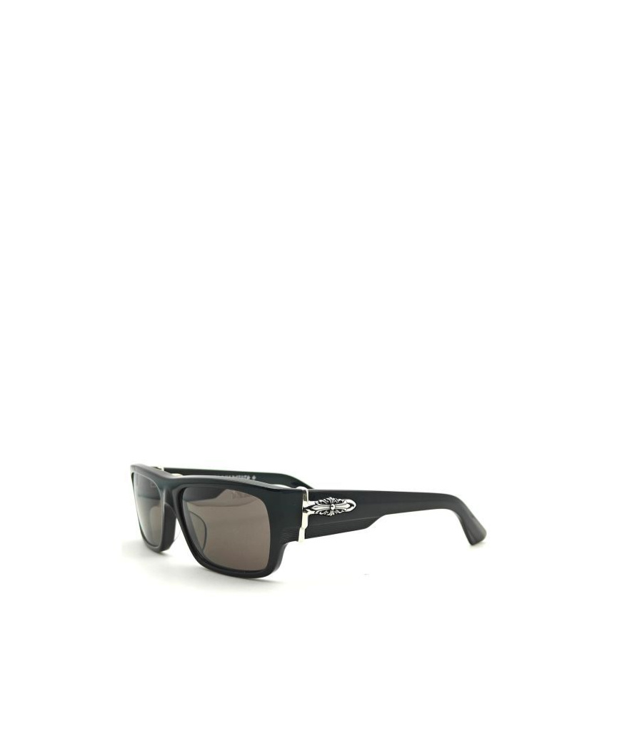 Chrome Hearts Logo-framed Sunglasses In Black