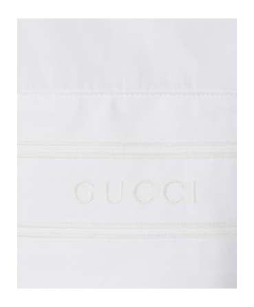 Gucci Cotton Poplin Shirt With Embroidery In White