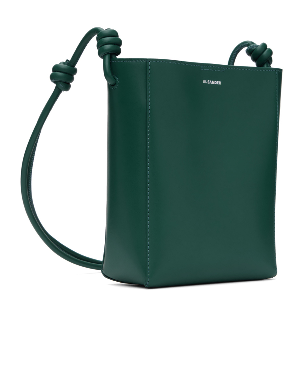 Jil Sander Green Giro Crossbody Bag In Green