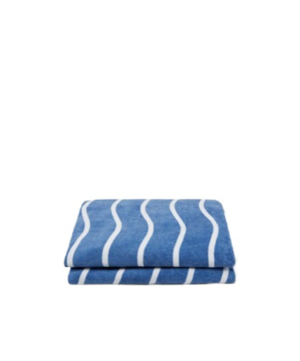 Fendi Logo Pattern Beach Towel In Blue