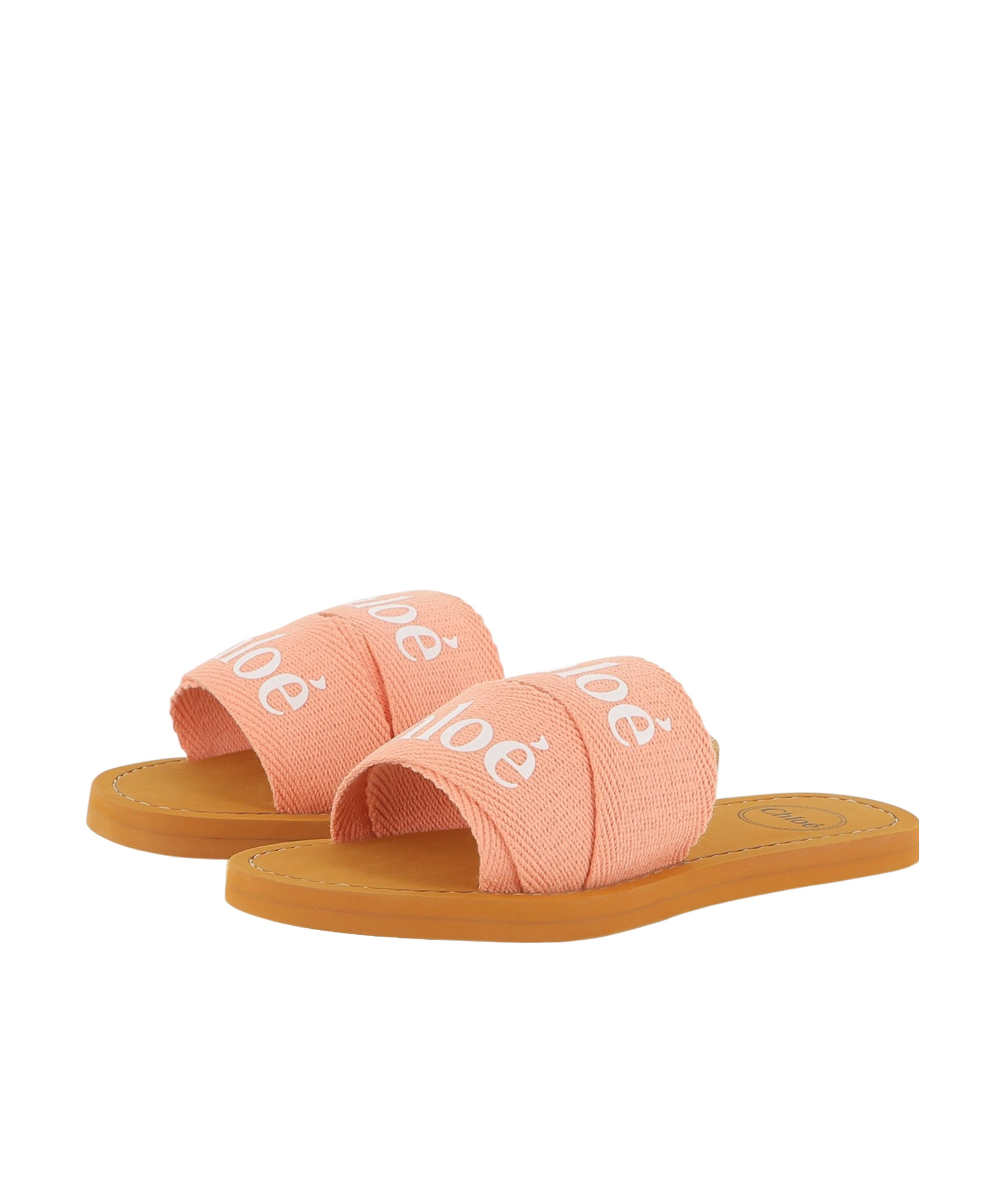 Chloé Logo-print Flip Flops In Pink