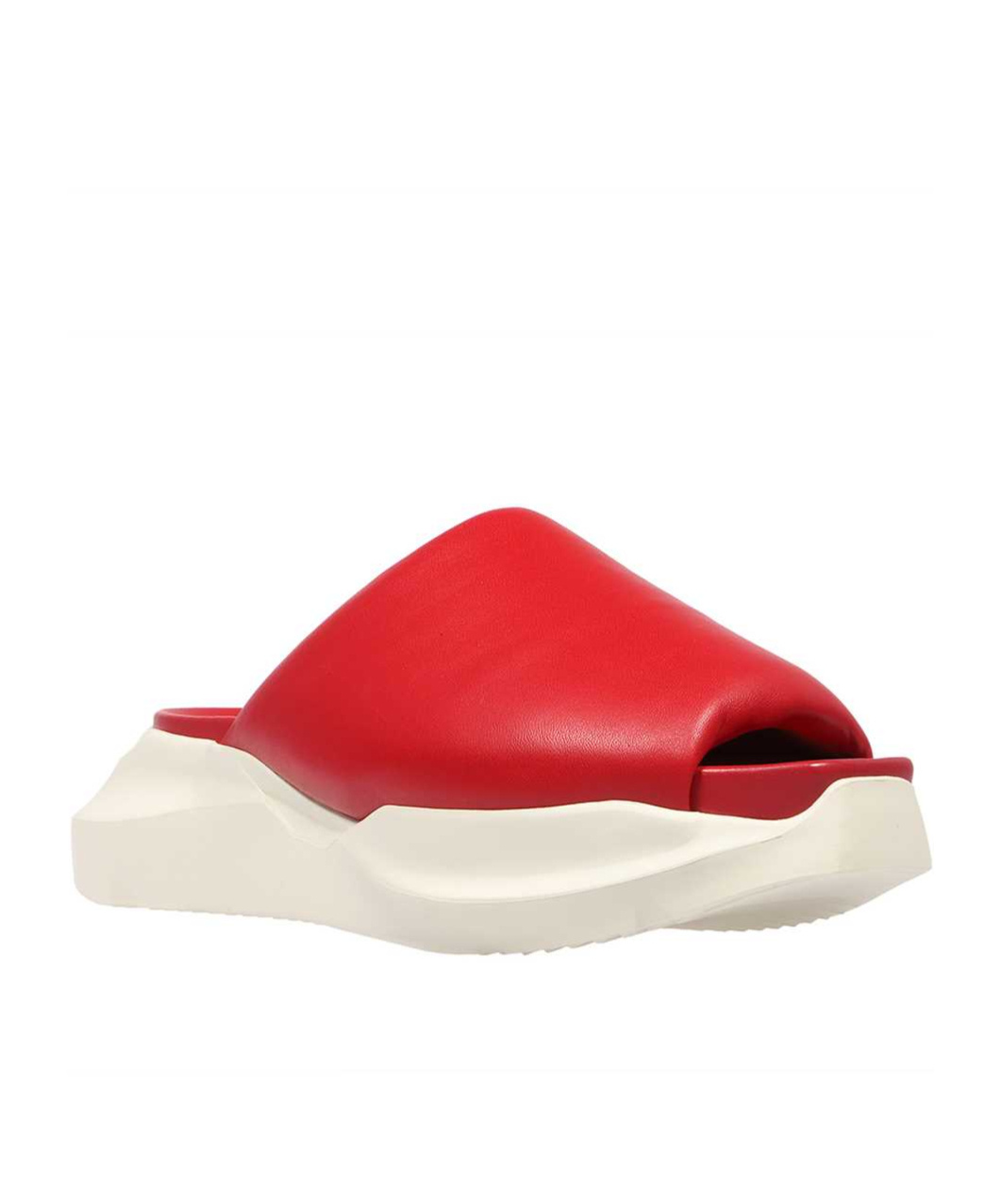 Rick Owens Thick Sole Slippers In White