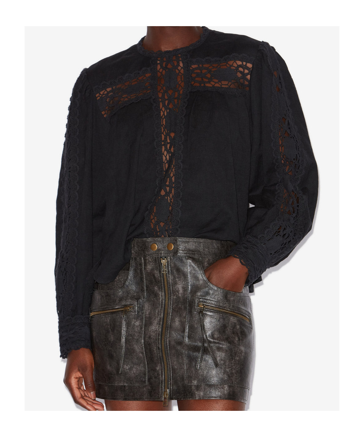 Shop Isabel Marant Étoile Valmira Blouse In Black
