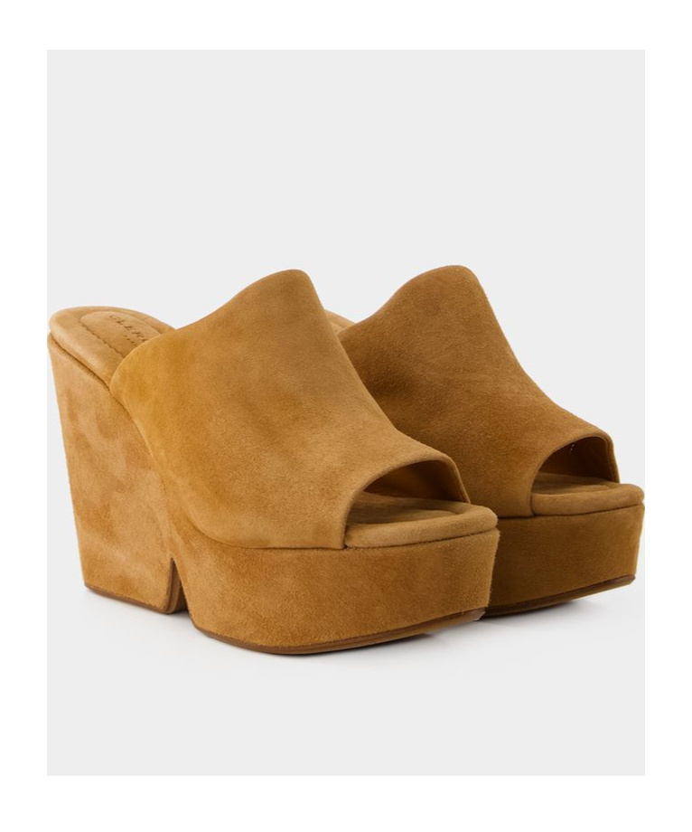 Robert Clergerie Logo High-heeled Sandals In Brown