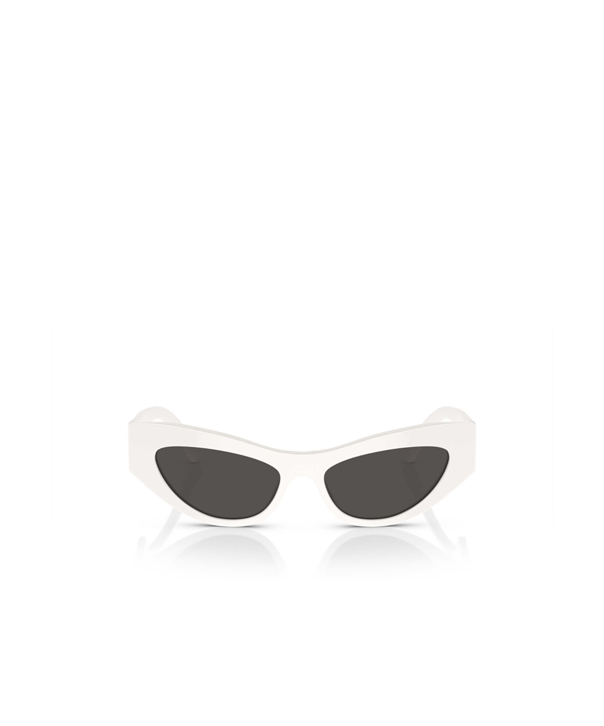 Dolce & Gabbana Geometric Frame Sunglasses In White