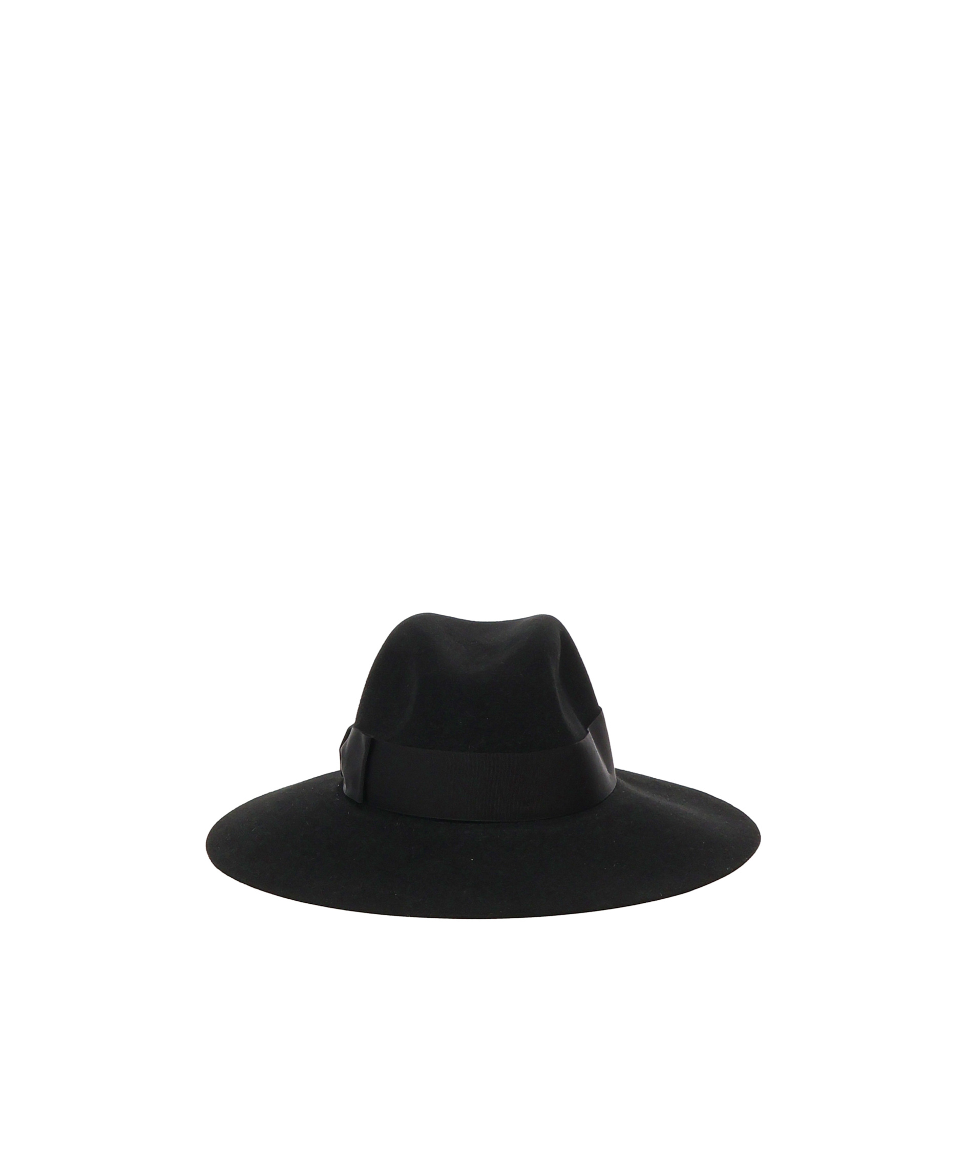 Borsalino Wide Brim Hat In Black