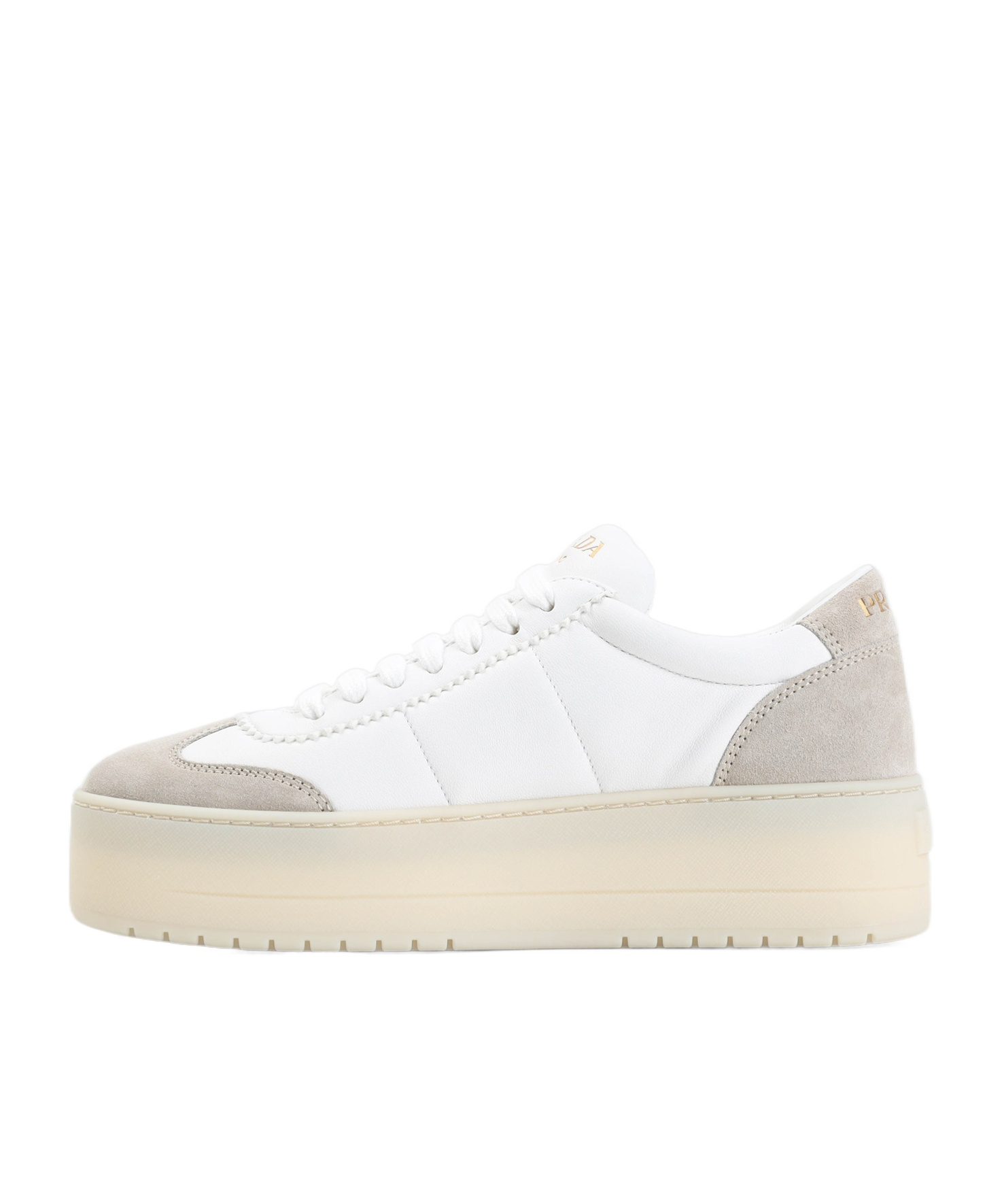 Prada Downtown Low-top Sneakers In Nude