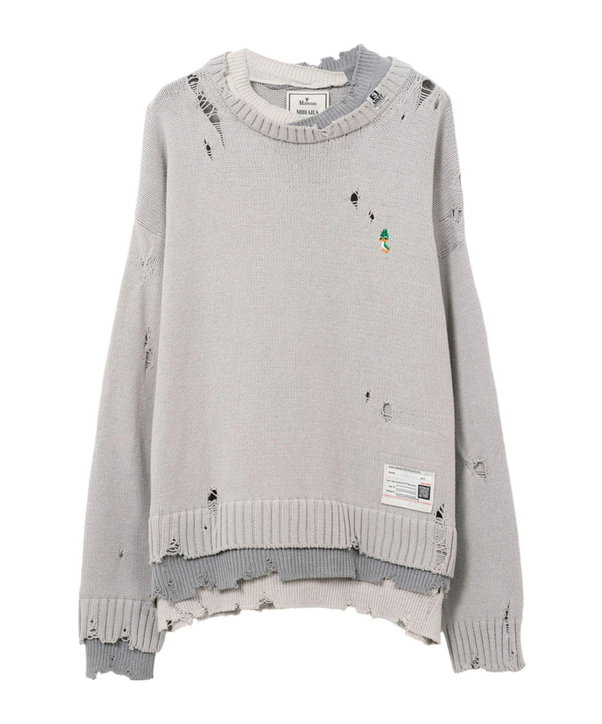 Miharayasuhiro Maison Mihara Yasuhiro Sweaters In Gray
