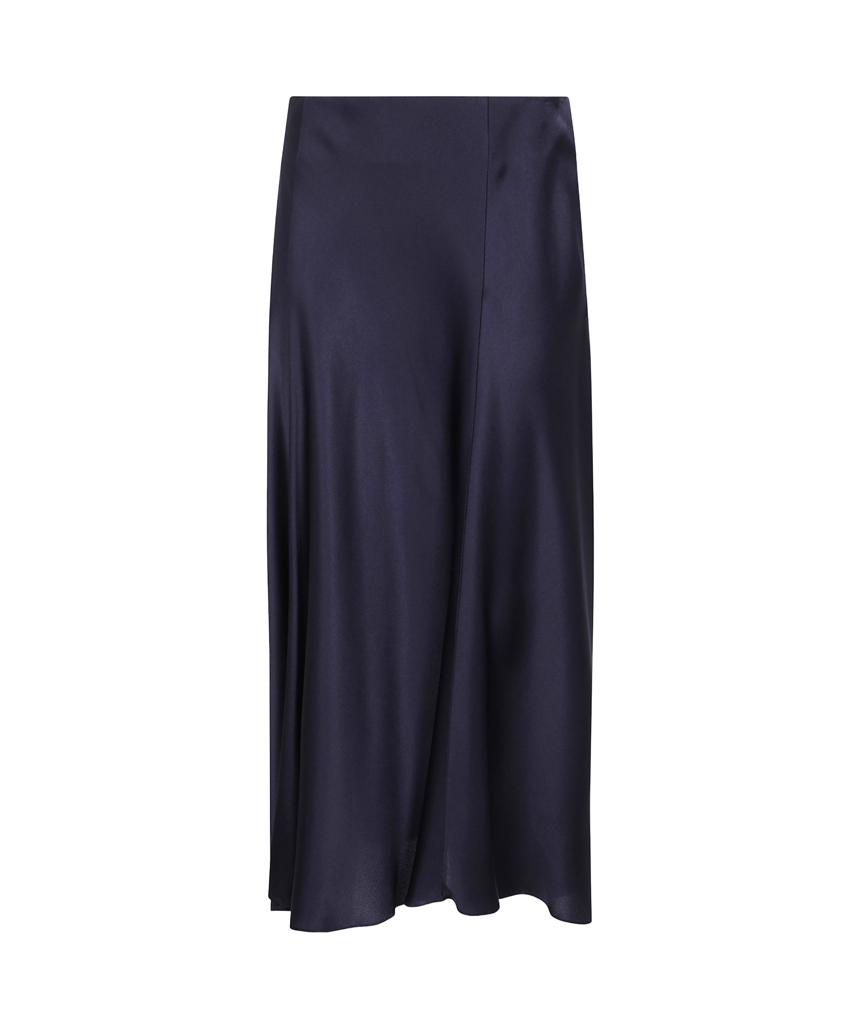 Alberta Ferretti Alberta Ferreti Satin Midi Skirt In Black