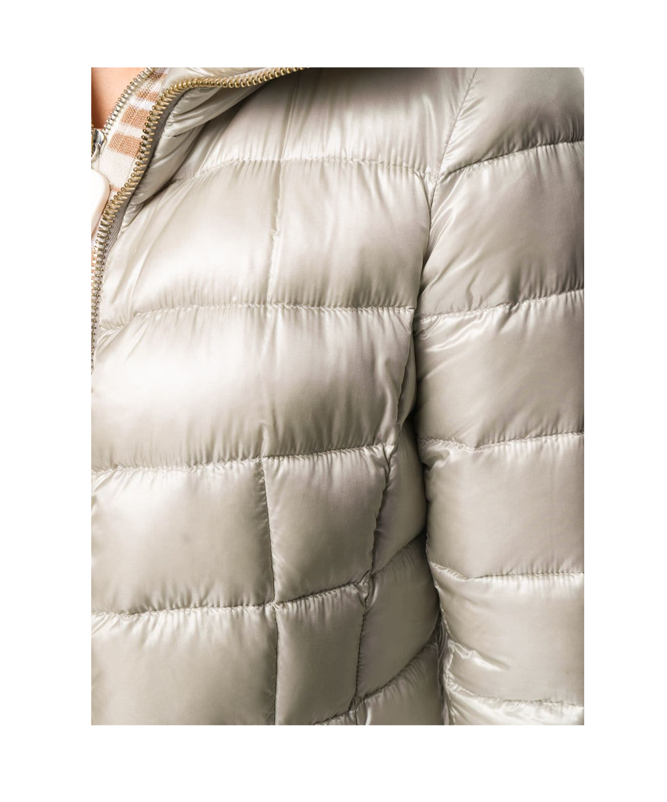 Herno Long-sleeve Puffer Jacket In White