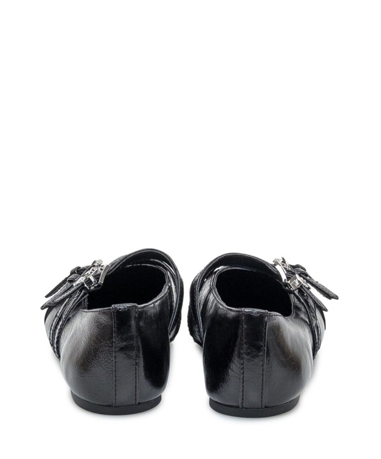 Michael Michael Kors Buckle Detailed Slip-on Flat Shoes In Black