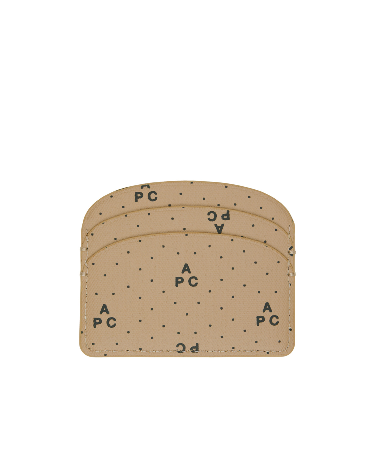 Apc Demi-lune Logo Card Bag In Nude