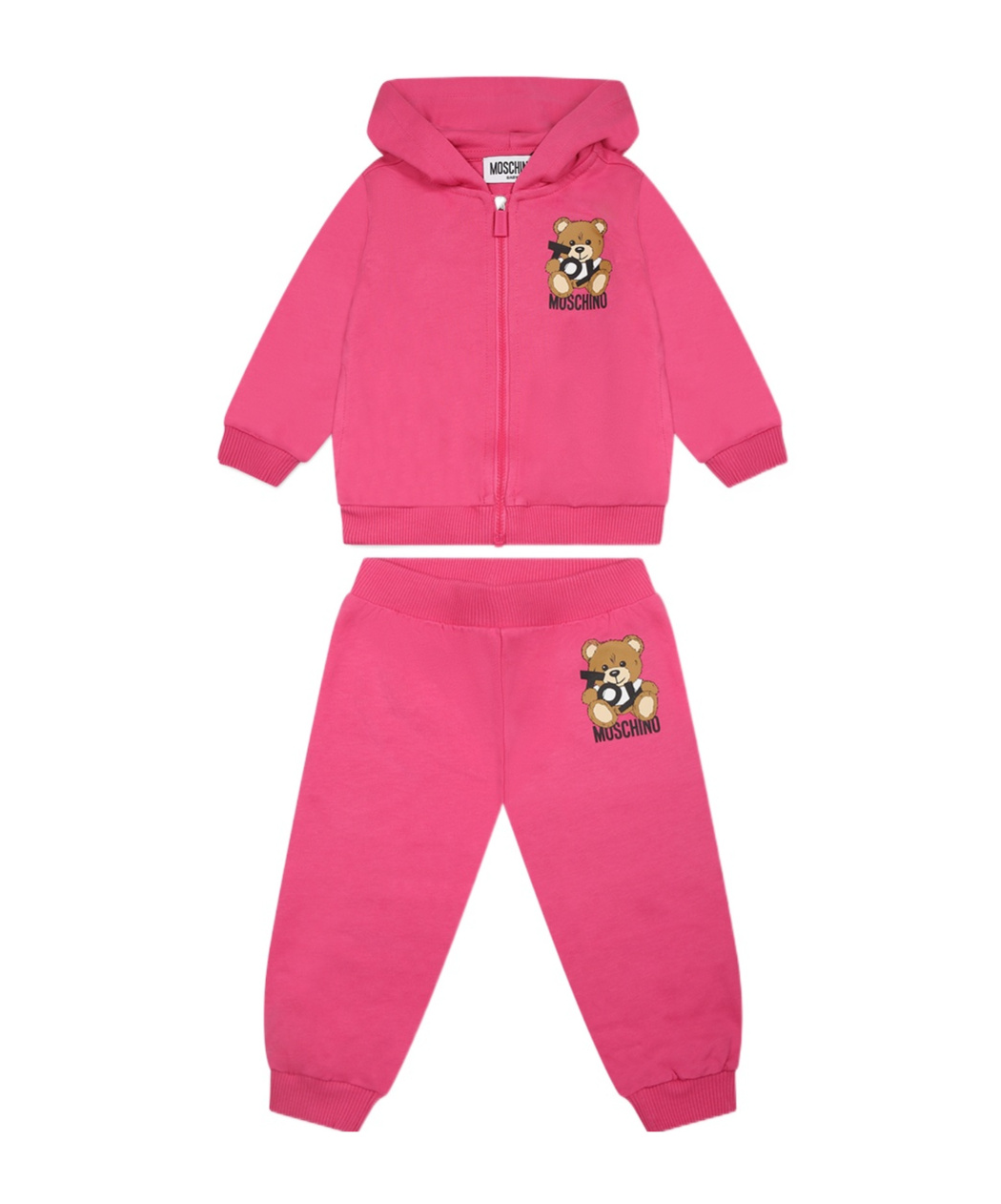 MOSCHINO LONG-SLEEVED SWEATSHIRT AND ELASTIC WAIST PANTS