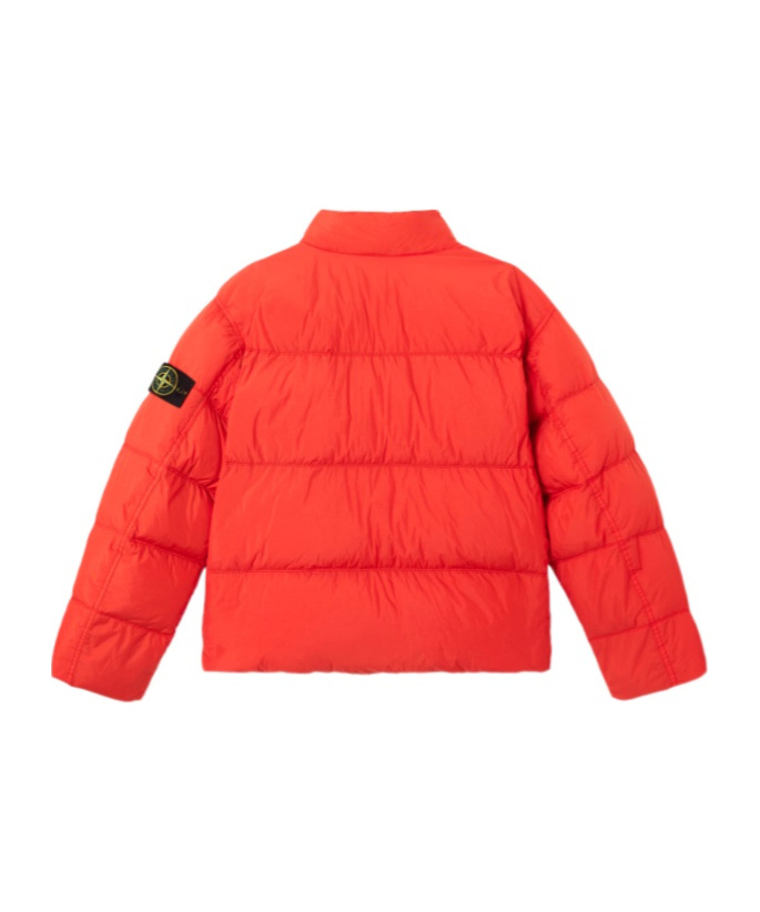 Stone Island Crinkles Reps Ny Bomber Jacket In Orange
