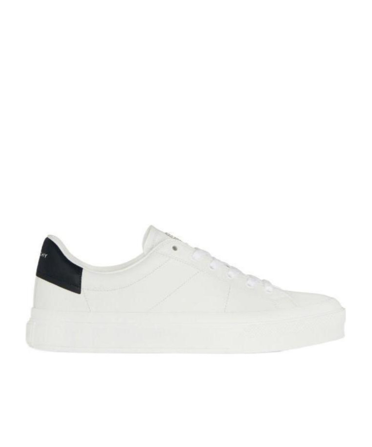 Givenchy City Sport Leather Sneakers In White