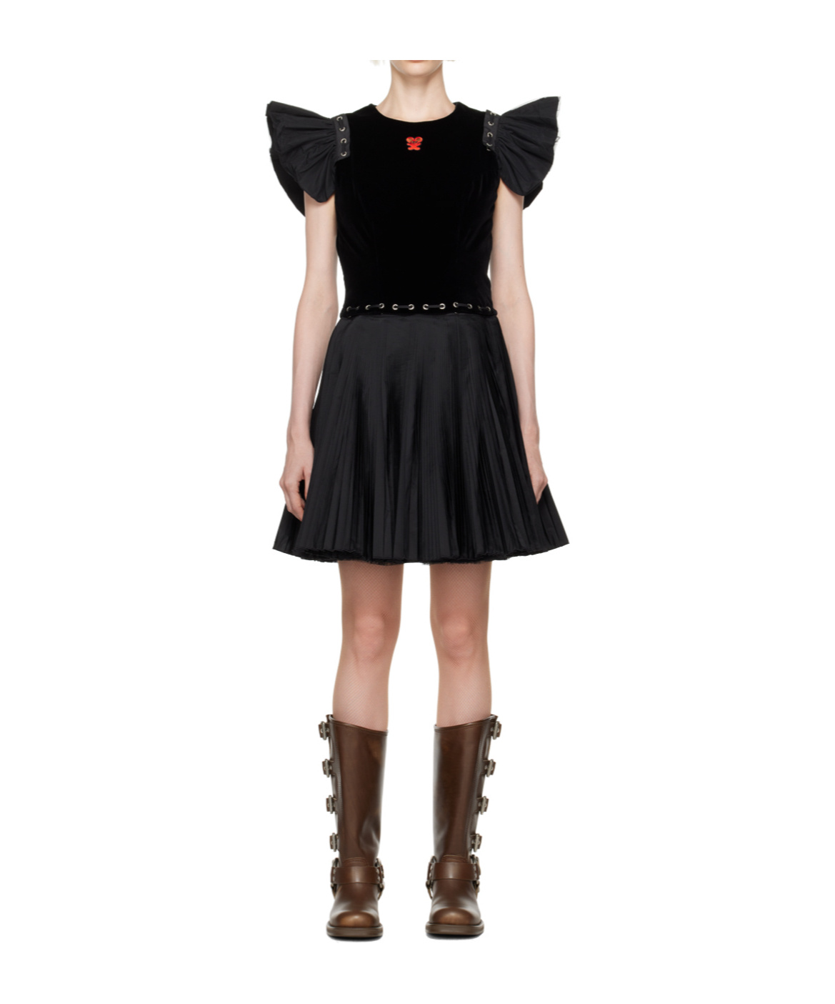 Chopova Lowena Moxie Mini Dress In Black