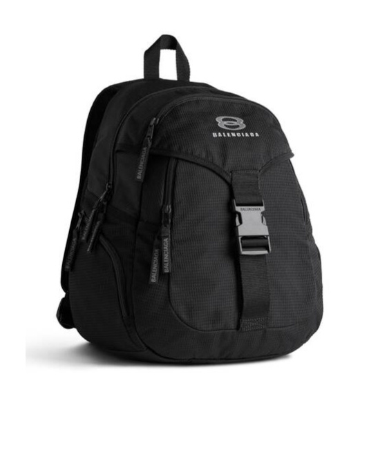 Balenciaga Unity Black Nylon Medium Backpack In Black