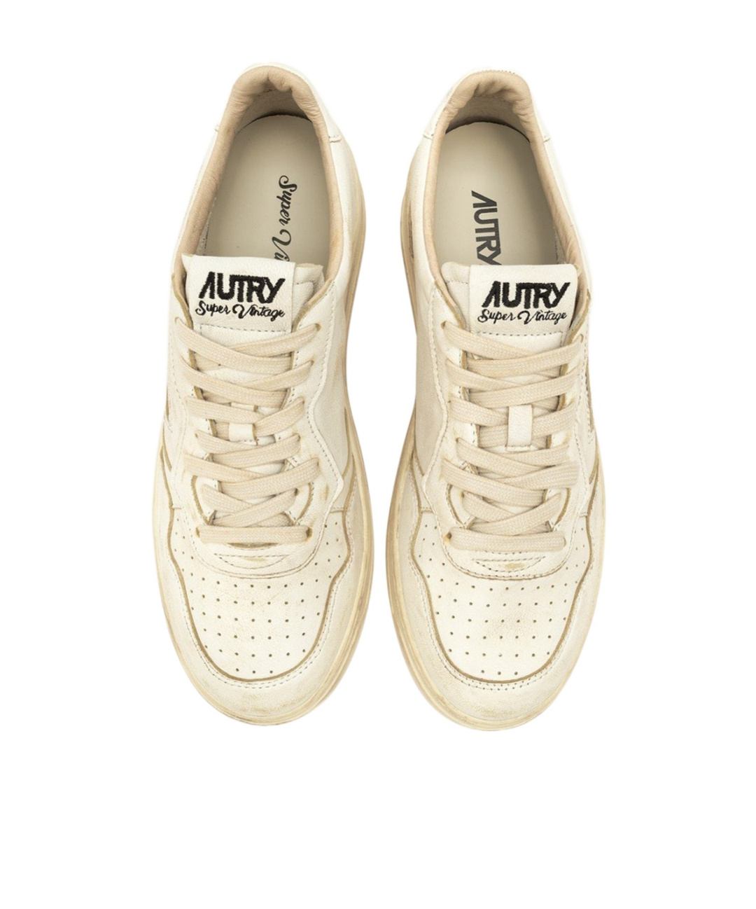Autry Medalist Super Vintage Low-top Sneakers In White