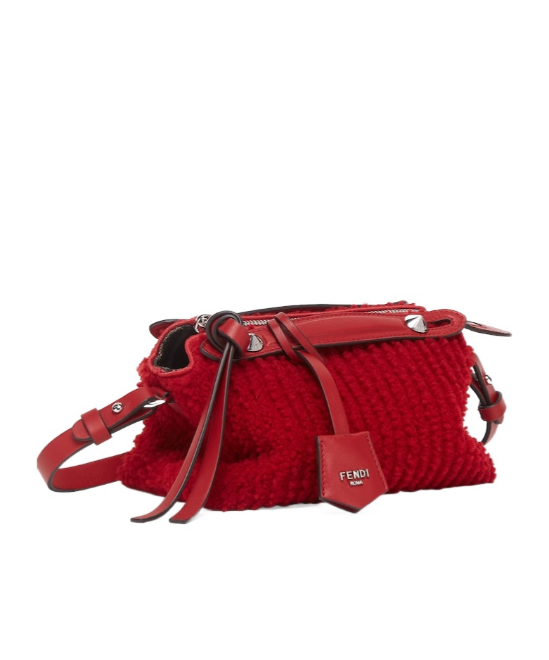 Fendi By The Way Soft Mini Shoulder Bag In Red