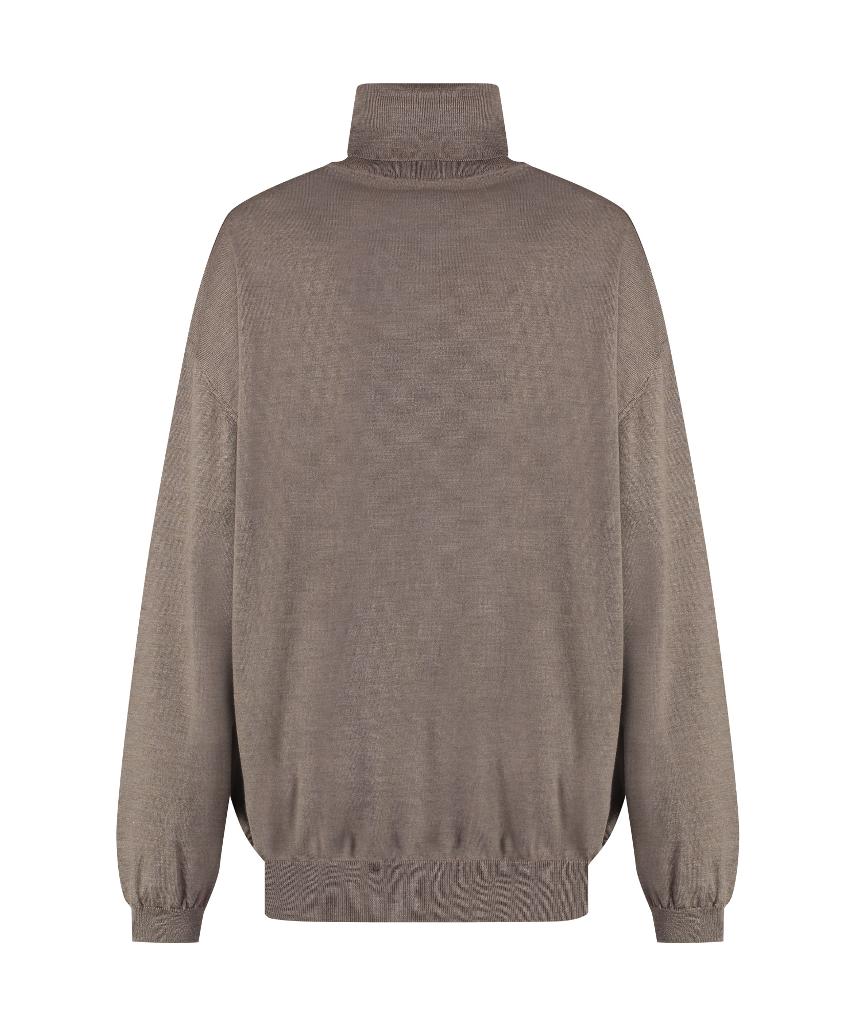 Moschino Virgin Wool Turtleneck Sweater In Gray
