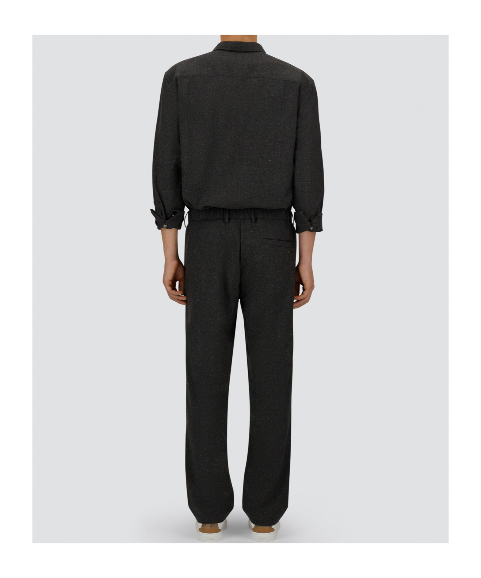 Herno Drawstring Casual Pants In Gray
