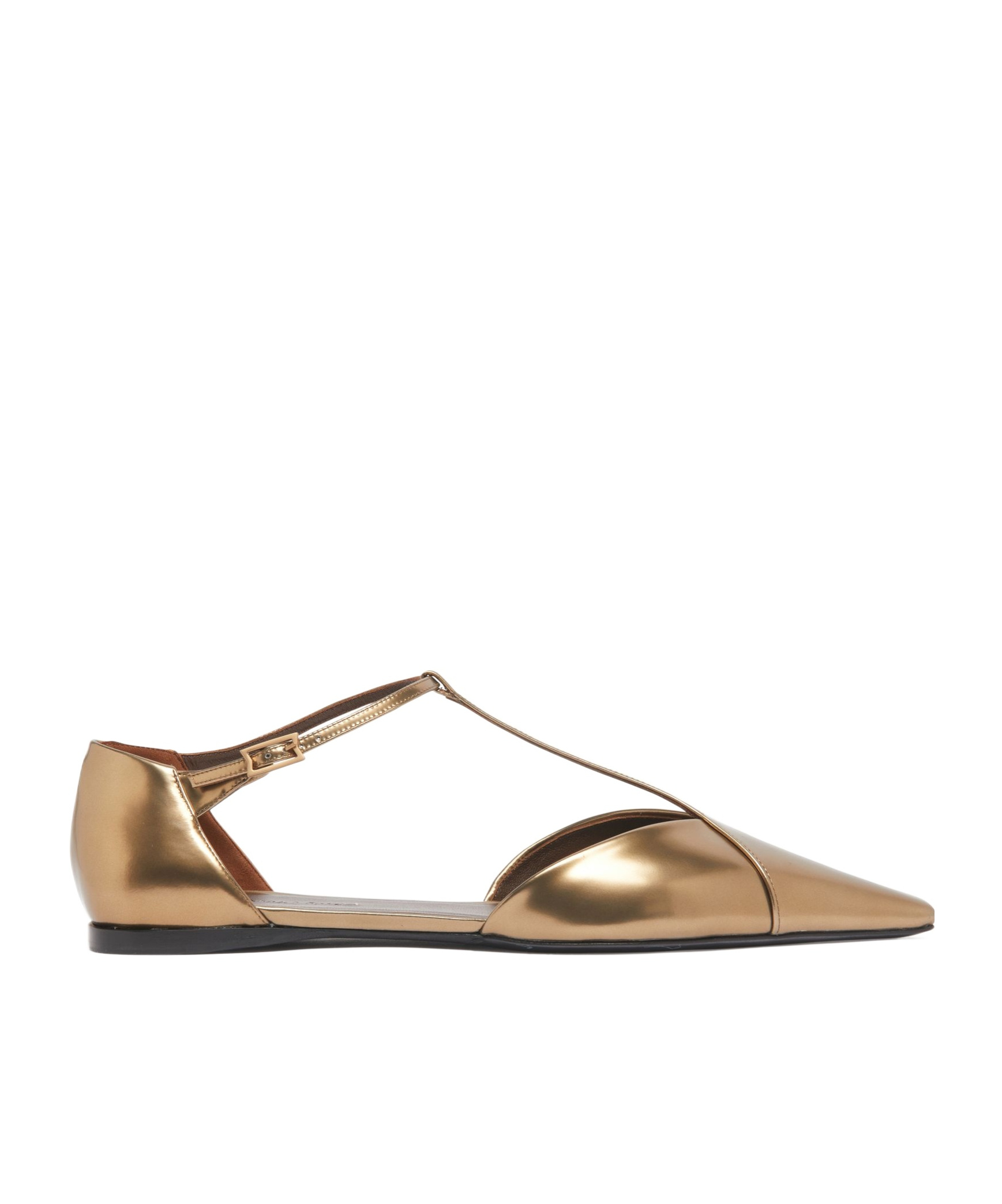 Max Mara Msilkway Flats In Bronze