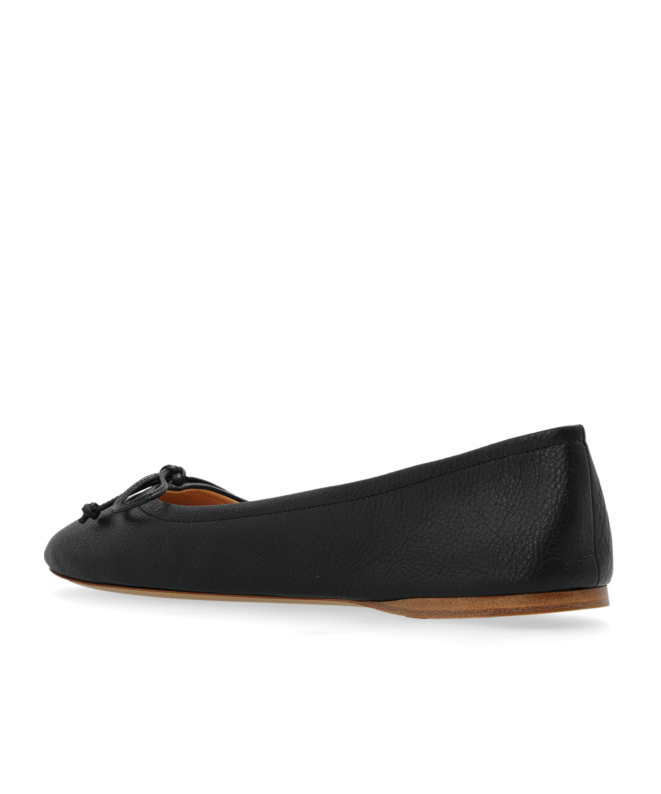 Jw Anderson Round Head Ballet Shoes In Black